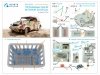 Quinta Studio QD+35151 Kubelwagen Type 82 3D-Printed & coloured Interior on decal paper (Meng VS-016) (with 3D-printed resin parts) 1/35